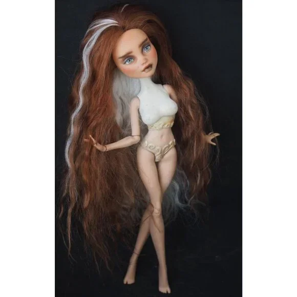 Custom Monster High Doll OOAK HYBRID with Ever After High Body By Liskaooak - Picture 8 of 9